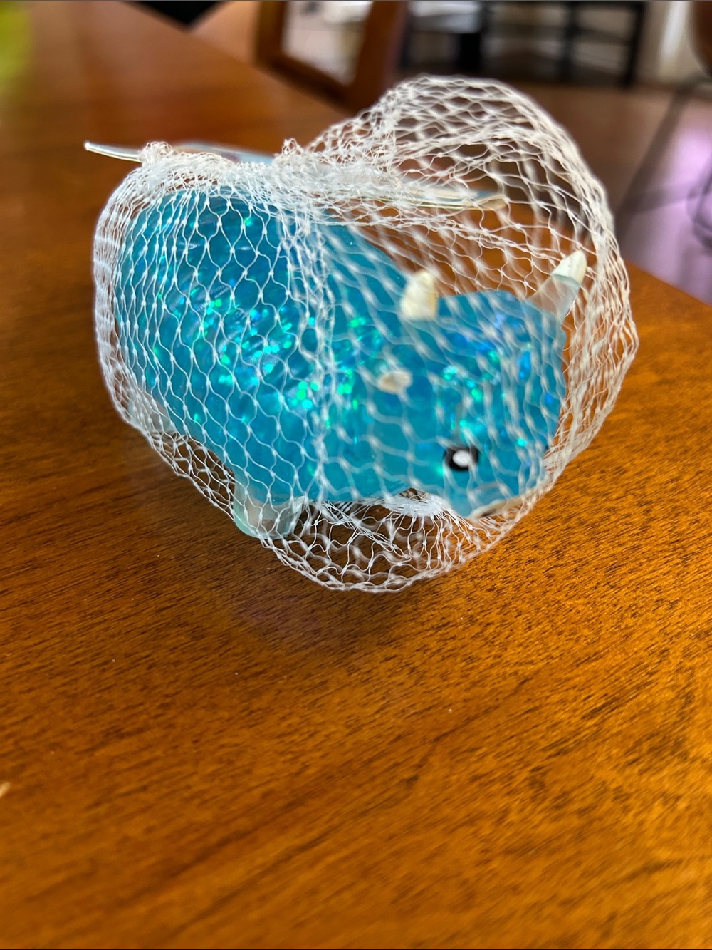 Sparkling blue cow squishy